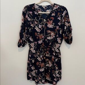 Justify Navy Floral Dress Size M